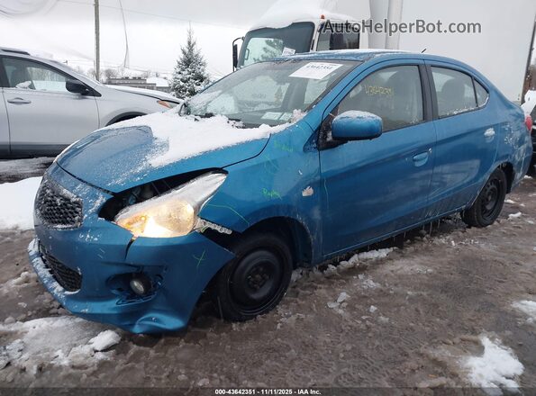 ML32F3FJ6LHF09062 2020 MITSUBISHI MIRAGE G4 Blue წინა მარცხენა ხედი სამი მეოთხედიდან