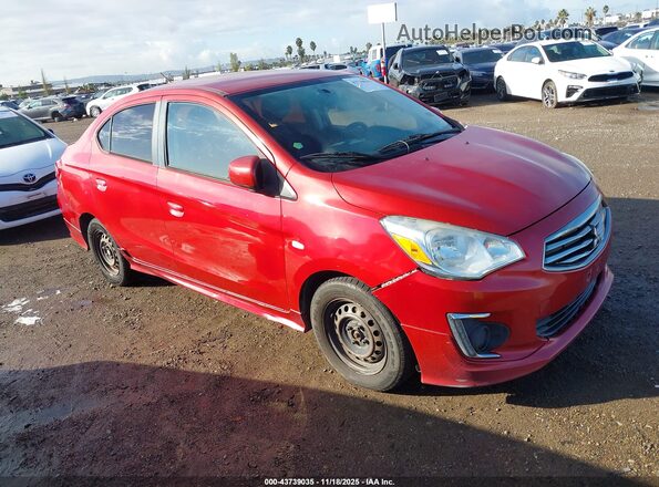 ML32F3FJ7HHF05190 2017 MITSUBISHI MIRAGE G4 Красный Передняя правая четверть