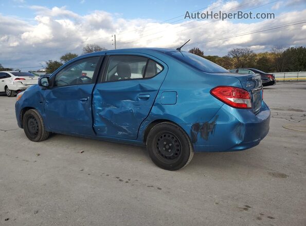 ML32F3FJ7HHF18845 2017 MITSUBISHI MIRAGE Синий Задняя левая четверть