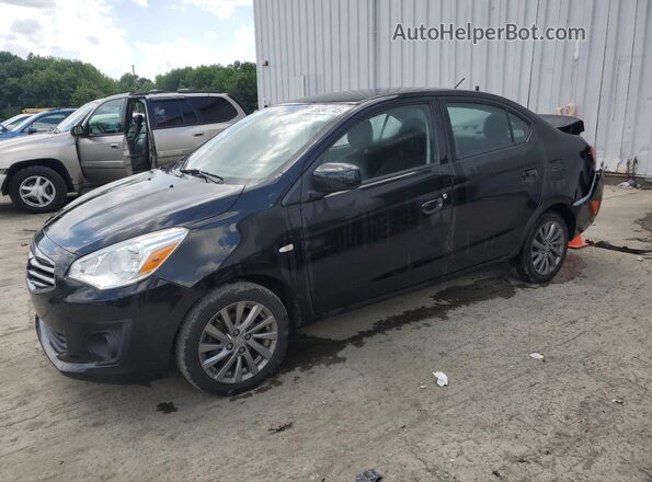 ML32F3FJXJHF10373 2018 MITSUBISHI MIRAGE Черный Передняя левая четверть