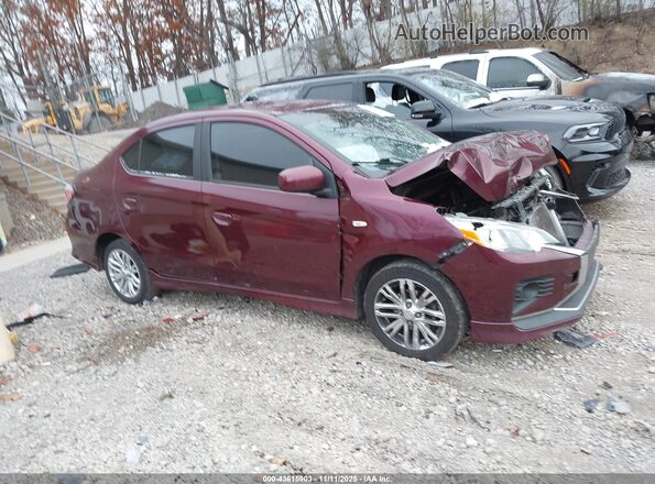 ML32FUFJ2MHF04531 2021 MITSUBISHI MIRAGE G4 Maroon Delantero derecho