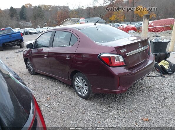 ML32FUFJ2MHF04531 2021 MITSUBISHI MIRAGE G4 Maroon Trasero izquierdo