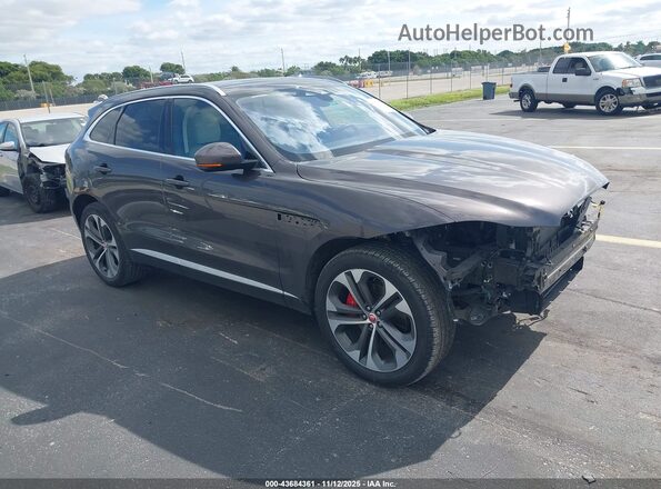 SADCJ2EX1MA684539 2021 JAGUAR F-PACE Серый Передняя правая четверть