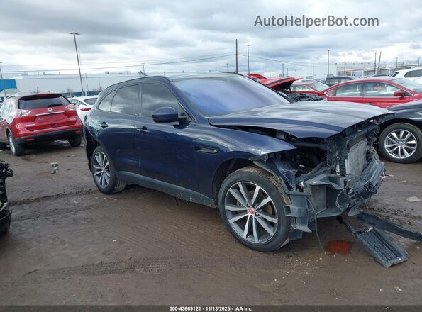 SADCK2FX1JA290966 2018 JAGUAR F-PACE Синий Передняя правая четверть