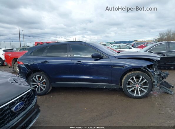 SADCK2FX1JA290966 2018 JAGUAR F-PACE Синий Вид задней части салона