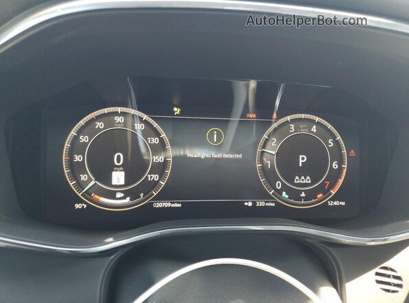SADCT2EX7RA720428 2024 JAGUAR F-PACE Blue Instrument cluster view