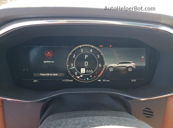 SADCT2FU7SA750362 2025 JAGUAR F-PACE Синий Вид щитка приборов