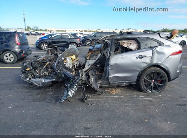 SADCZ2EE0NA690678 2022 JAGUAR F-PACE Gray Widok wnętrza z tyłu