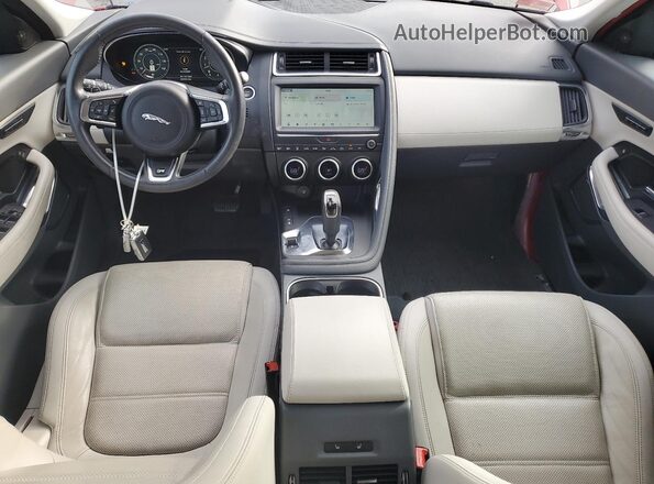 SADFP2FX8K1Z43566 2019 JAGUAR E-PACE Red Widok deski rozdzielczej