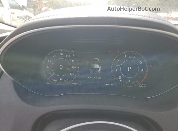 SADFP2FX8N1030620 2022 JAGUAR E-PACE Black Instrument cluster view
