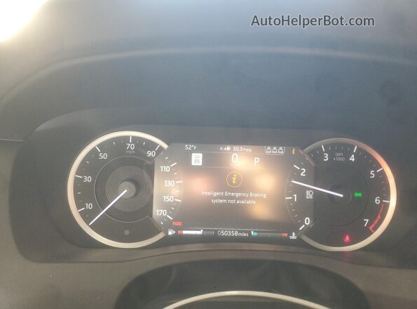 SAJAJ4FX9LCP60087 2020 JAGUAR XF Черный Вид щитка приборов