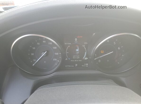 SAJBM2FV2JCY68272 2018 JAGUAR XF Белый Вид щитка приборов