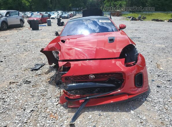 SAJD81FV5JCK48300 2018 JAGUAR F-TYPE Красный Вид спереди