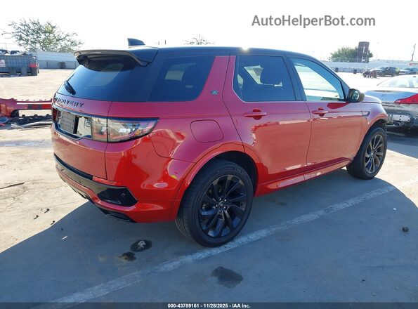 SALCL2FX1LH857592 2020 LAND ROVER DISCOVERY SPORT Red Tył prawy