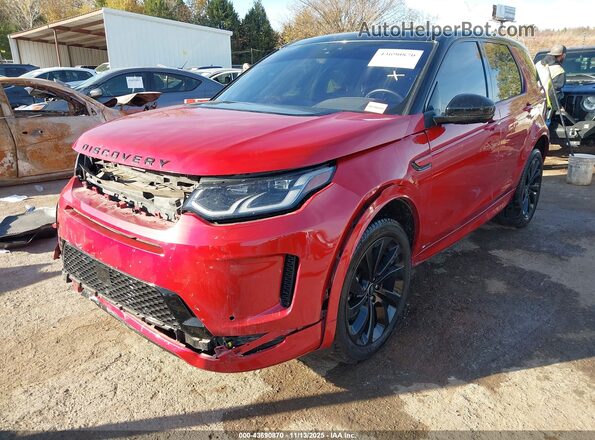 SALCL2FXXLH880644 2020 LAND ROVER DISCOVERY SPORT Красный Передняя левая четверть