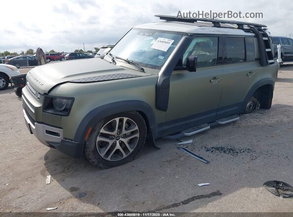 SALE97EU1L2016869 2020 LAND ROVER DEFENDER Зеленый Передняя левая четверть