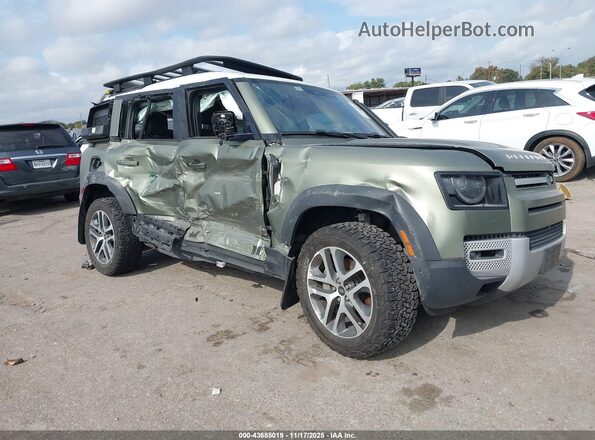 SALE97EU1L2016869 2020 LAND ROVER DEFENDER Зеленый Передняя правая четверть