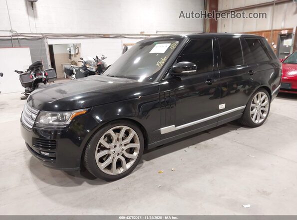 SALGS2EF6GA276813 2016 LAND ROVER RANGE ROVER Черный Передняя левая четверть