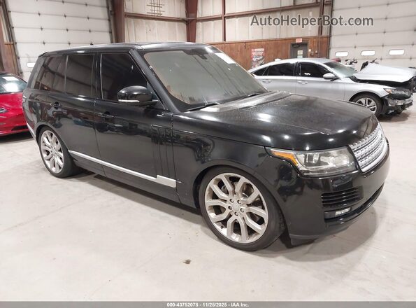 SALGS2EF6GA276813 2016 LAND ROVER RANGE ROVER Черный Передняя правая четверть