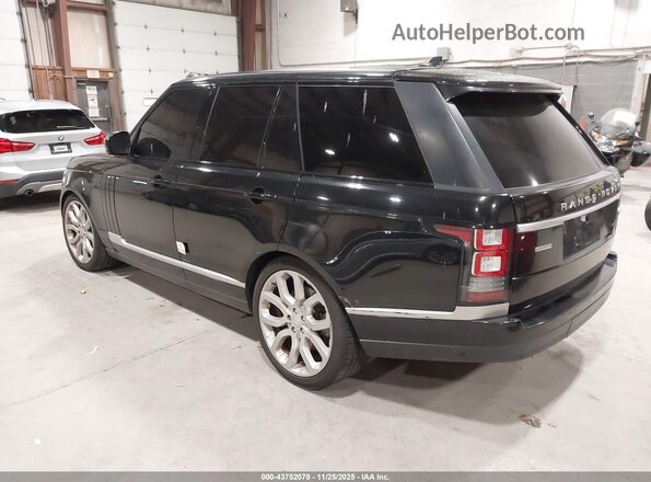 SALGS2EF6GA276813 2016 LAND ROVER RANGE ROVER Черный Задняя левая четверть