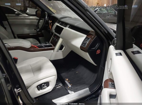 SALGS2EF6GA276813 2016 LAND ROVER RANGE ROVER Черный Вид салона спереди