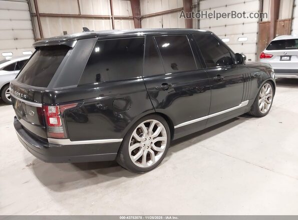 SALGS2EF6GA276813 2016 LAND ROVER RANGE ROVER Черный Задняя правая четверть