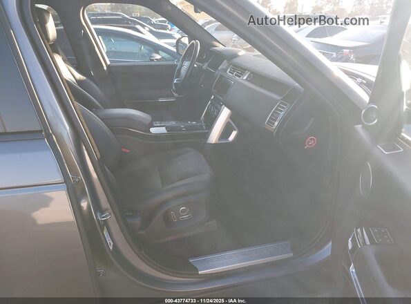 SALGS2FK3HA336494 2017 LAND ROVER RANGE ROVER Серый Вид салона спереди