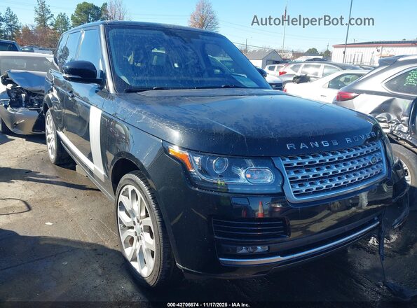 SALGS2PF1GA287733 2016 LAND ROVER RANGE ROVER Черный Передняя правая четверть