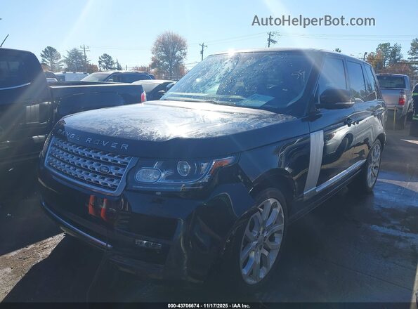 SALGS2PF1GA287733 2016 LAND ROVER RANGE ROVER Черный Передняя левая четверть