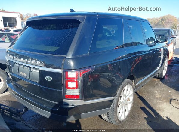 SALGS2PF1GA287733 2016 LAND ROVER RANGE ROVER Черный Задняя правая четверть