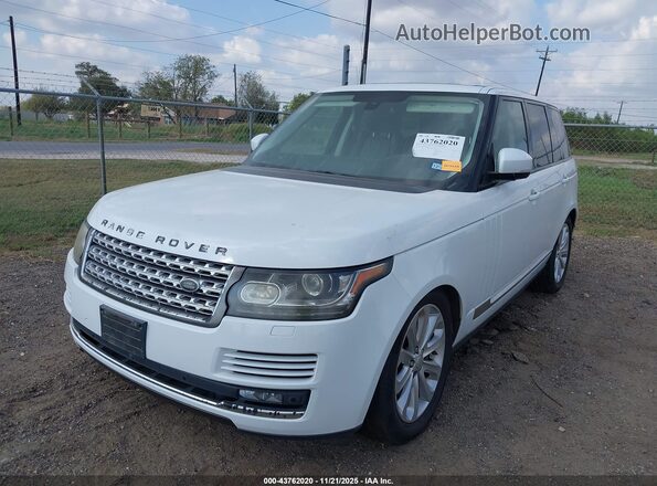 SALGS2PF9GA316413 2016 LAND ROVER RANGE ROVER White Widok z przodu