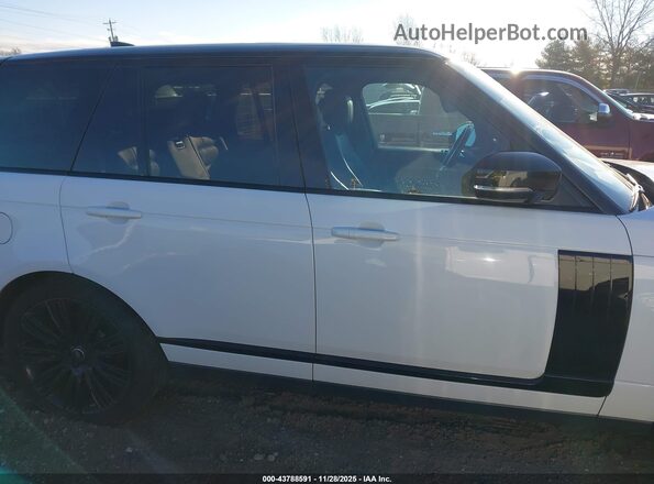 SALGS2RU3MA419737 2021 LAND ROVER RANGE ROVER White Vista interior trasera