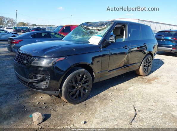 SALGS2RU8MA441703 2021 LAND ROVER RANGE ROVER Black წინა მარცხენა ხედი სამი მეოთხედიდან