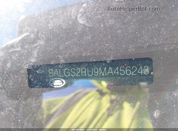 SALGS2RU9MA456243 2021 LAND ROVER RANGE ROVER White 