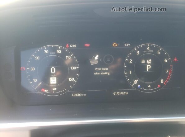 SALGS2SV3JA392313 2018 LAND ROVER RANGE Silver Vista del cuadro de instrumentos