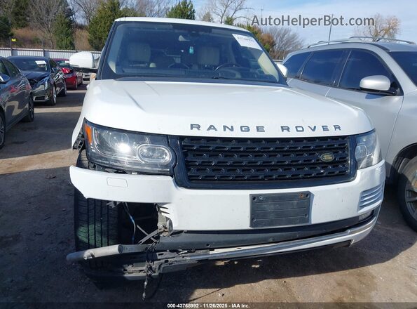 SALGS2VFXGA257049 2016 LAND ROVER RANGE ROVER White Rear interior view