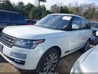 2016 Land Rover Range Rover 3.0l V6 Supercharged Hse White vin: SALGS2VFXGA257049 2016 Land Rover Range Rover 3.0l V6 Supercharged Hse White vin: SALGS2VFXGA257049