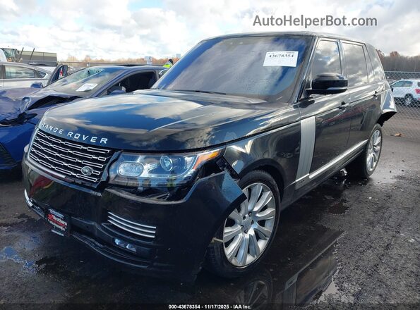SALGS5FE1HA351703 2017 LAND ROVER RANGE ROVER Черный Передняя левая четверть