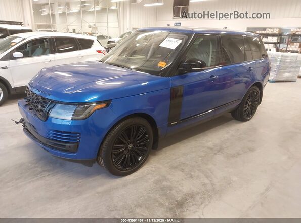 SALGS5SE9LA413203 2020 LAND ROVER RANGE ROVER Синий Передняя левая четверть