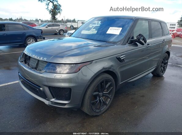 SALWG2RV6JA698649 2018 LAND ROVER RANGE ROVER SPORT Gray Przód lewy
