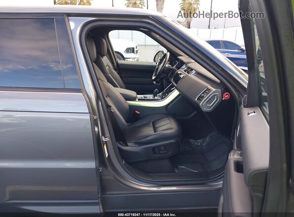 SALWG2RV6JA698649 2018 LAND ROVER RANGE ROVER SPORT Gray Widok wnętrza z przodu