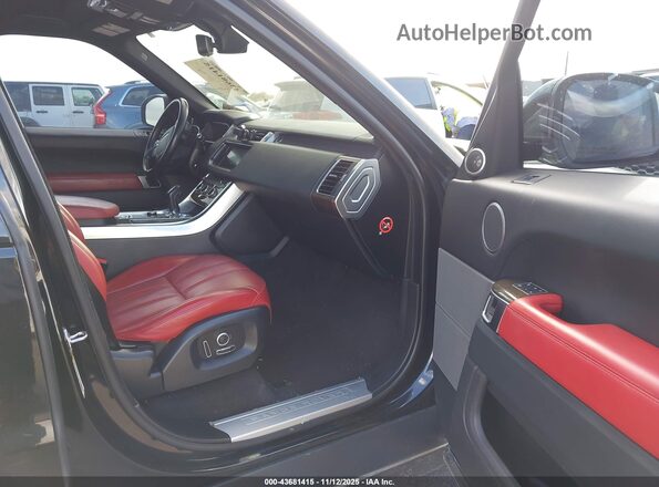 SALWR2EF6GA553371 2016 LAND ROVER RANGE ROVER SPORT Black Вид салону спереду