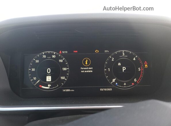 SALWR2RK9KA840316 2019 LAND ROVER RANGE Серый Вид щитка приборов