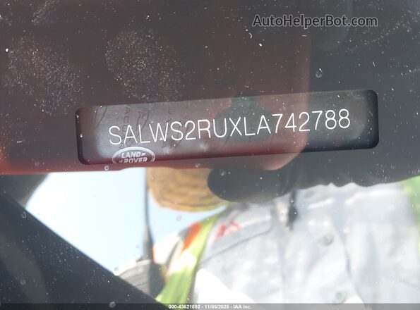SALWS2RUXLA742788 2020 LAND ROVER RANGE ROVER SPORT Gray Вид підкапотного простору