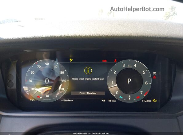 SALYL2EX5RA384210 2024 LAND ROVER RANGE ROVER VELAR Белый Вид задних сидений