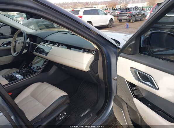 SALYL2FV2KA214096 2019 LAND ROVER RANGE ROVER VELAR Light Blue Вид салону спереду