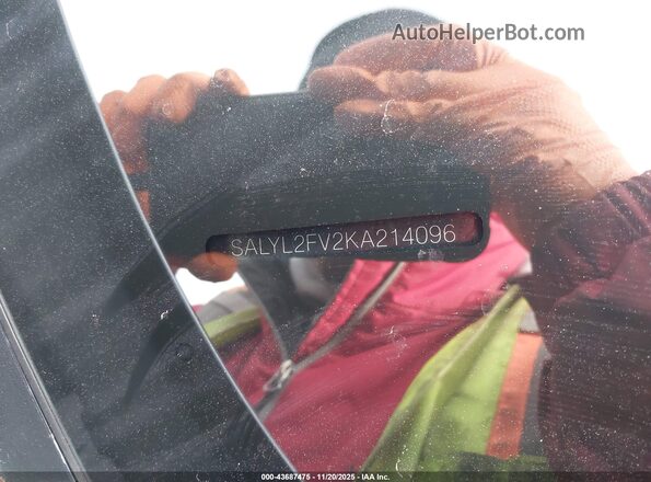 SALYL2FV2KA214096 2019 LAND ROVER RANGE ROVER VELAR Light Blue Вид підкапотного простору