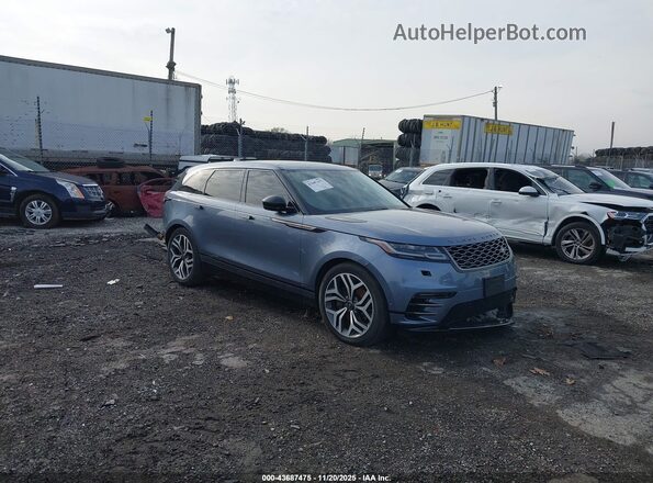 SALYL2FV2KA214096 2019 LAND ROVER RANGE ROVER VELAR Light Blue Передня права чверть