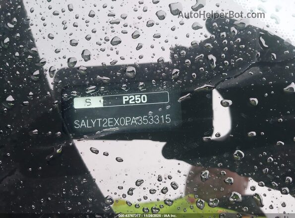 SALYT2EX0PA353315 2023 LAND ROVER RANGE ROVER VELAR Black 