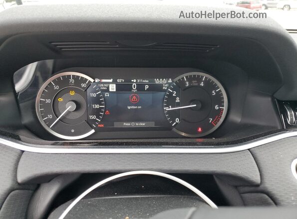 SALZJ2FX6MH122530 2021 LAND ROVER RANGE Белый Вид щитка приборов